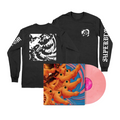 Pollen Vinyl- Light Pink Swirl EU exclusive - with Faces Longsleeve Bundle